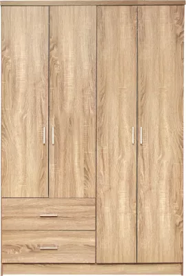 Dollap 4 dyer me 2 sirtarë FH339.02 Sonama 120x42x181