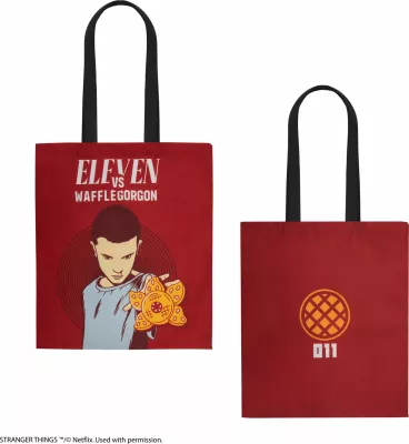Çantë tote Cinereplicas Stranger Things Eleven 42×38 cm, e kuqe