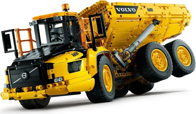 Set LEGO Technic Volvo 6x6 Articulated Hauler 42114, Verdhë