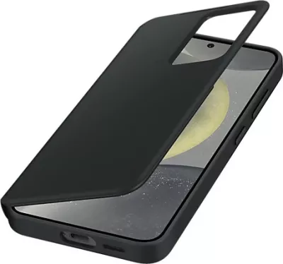 Mbështjellës Samsung Smart View Wallet Case për Galaxy S24, i zi
