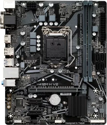 Pllakë amë Gigabyte H410M H V2, Intel, LGA 1200, DDR4-SDRAM, 64 GB