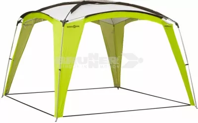 Pavilon kampingu BRUNNER Medusa II 0102034N.C30 300x300 cm, i gjelbër, set me 2 mure anësore + çantë