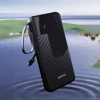 Powerbank Dudao K11 Pro 20000mAh me kabllo të integruara, e zezë