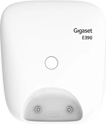 Telefon Gigaset E390, Analog/DECT, Pa tel, Speakerphone, 200 kontakte, Caller ID, Bardhë
