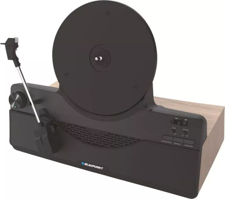 Gramafon Blaupunkt VT100BK, vertikal, me altoparlant të integruar, i zi
