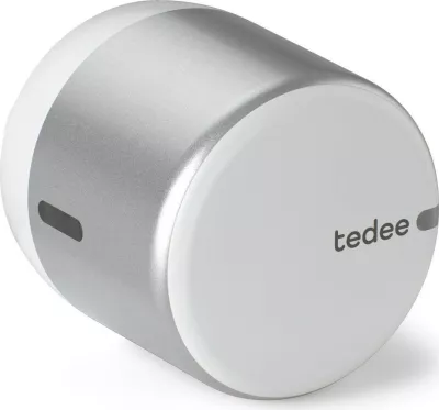 Smart lock Tedee Lock GO 2 TLV2.0A, WiFi, Bluetooth, argjendtë me buton të bardhë