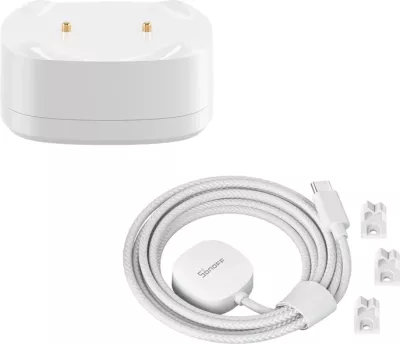 Set sensor për rrjedhje uji Sonoff SNZB-05P me kabllo WLDC200, ZigBee, i bardhë