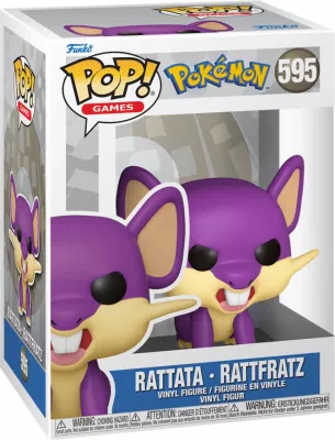 Figurinë koleksionuese Funko Pop! Games Pokémon Rattata, vinyl, vjollcë