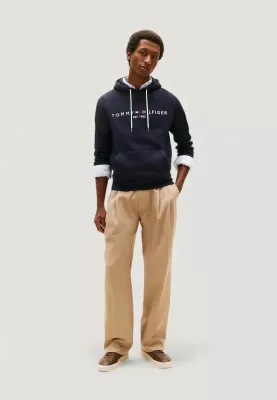 Duks me kapuç për meshkuj Tommy Hilfiger CORE TOMMY LOGO MW0MW10752, kaltër e errët [Madhësia: XS]