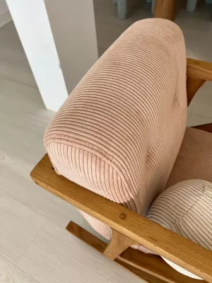 Karrige lëkundëse Wing, Atelier del Sofa, NiniMini, rozë