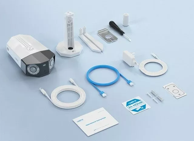 Kamerë sigurie Reolink Duo Series W730, 4K, Wi-Fi, pamje panoramike 180°, e bardhë