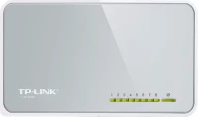 Switch, TP-Link TL-SF1008D, 8 porta RJ45 10/100Mbps, desktop