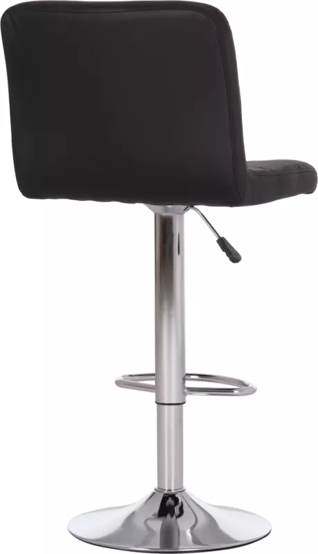 Karrige për bar rrotulluese DIANA, lëkurë PU e zezë, metal krom, FH202.21, 44x52x109cm, set prej 2 copë