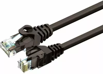 Kabllo rrjeti Ethernet ZOY Cat.6 UTP CCA 0.5 m e zezë