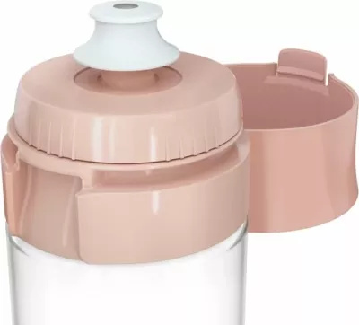 Shishe me filtër uji Brita Vital 600 ml, 5 disqe MicroDisc, pastel peach