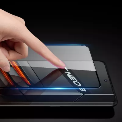 Mbrojtës ekrani xham i temperuar Dux Ducis 9D për Realme GT Neo 3, me kornizë të zezë