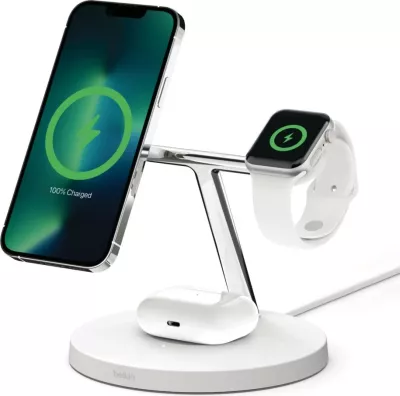 Karikues wireless Belkin WIZ017vfWH, 15W, i bardhë