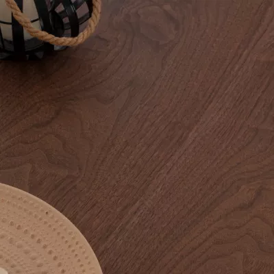 Tavolinë ngrënie JAY FH9304.02 MDF sipërfaqe ngjyrë arre këmbë metali 200x100x75H