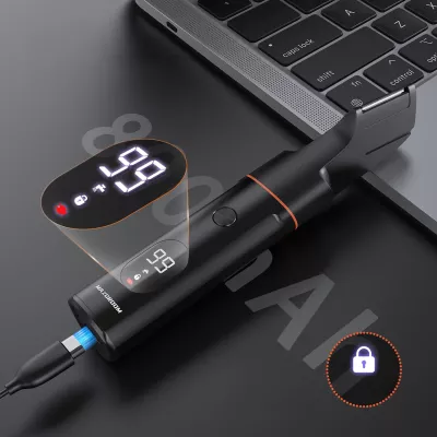 Makinë rroje multifunksionale MAXGROOM LK-881, IPX6, ekran LED, bateri 800 mAh, USB-C, set me maja zëvendësuese, e zezë