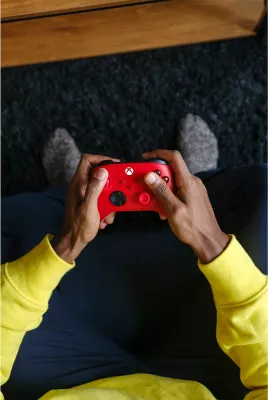 Gamepad Microsoft Xbox Wireless Controller, Bluetooth/USB, i kuq