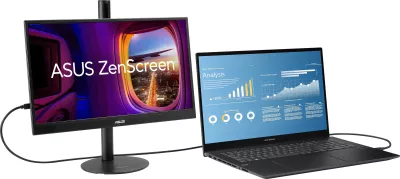 Monitor ASUS ZenScreen MB17AHG, 17.3", Full HD, 144 Hz, i zi