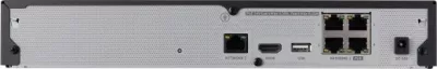 NVR Hanwha Wisenet QRN-430S, 4 kanale, 8MP, 1 HDD, PoE, e zezë