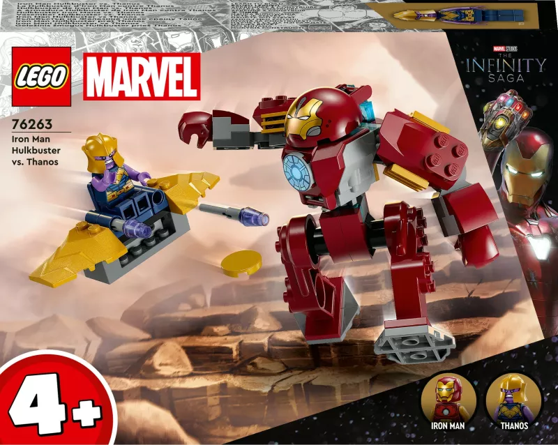Set ndërtimi LEGO Iron Man Hulkbuster vs. Thanos, 66 pjesë, plastikë, shumëngjyrësh