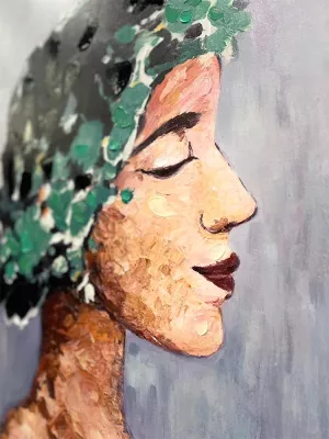 Pikturë dekorative SPRING LADY, kanavacë, shumëngjyrëshe, 60x80x4cm