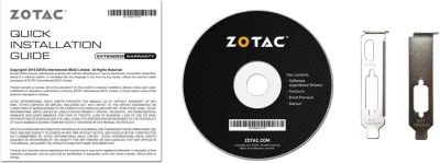 Kartelë grafike Zotac GeForce GT 710, 2 GB, GDDR3, e zezë