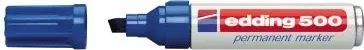 Marker permanent, Edding 500 4-500003/4500003, 7 mm, blu