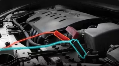 Karikues automatik i mençur i baterisë së veturës EcoFlow Smart Auto Battery Charger 12/24V, 5000801002, e zezë, set me kabllo XT60 me kllapa