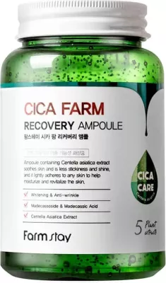 Ampulë fytyre ushqyese FarmStay Cica Farm Recovery për femra 250ml