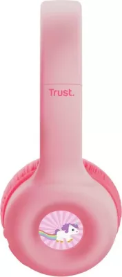 Kufje Trust Nouna, me ose pa kabllo, USB Type-C, Bluetooth, Rozë