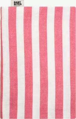 Pelenë muslini Baby Bites Sailor 120x120cm, vija të kuqe