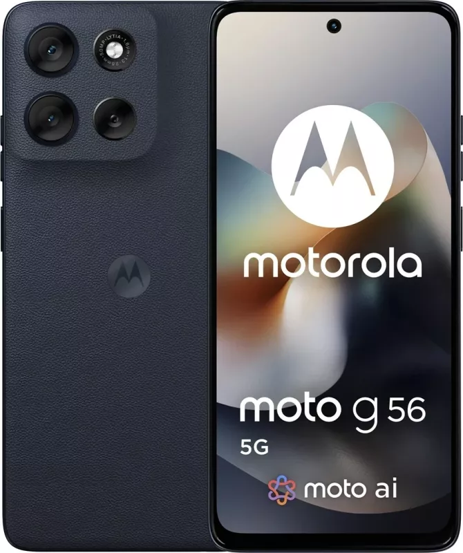 Celular Motorola Moto g56 5G, 8 GB RAM, 256 GB, Black Oyster