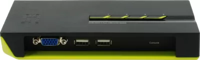 KVM switch LevelOne KVM-0422, 4 porta USB VGA, 2048x1536, zi gjelbër