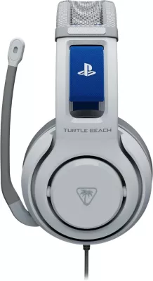 Kufje gaming Turtle Beach Atlas 200 PS, me kabllo 3.5mm, 50mm Nanoclear, mikrofon flip-to-mute, të bardha
