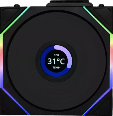 Ventilator PC Lian Li UNI FAN TL Wireless LCD 120mm ARGB, 1 copë, i zi