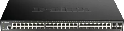 Switch D-Link DGS-1250-52X/E, 48 porte Gigabit, 4x SFP+, rackmount, i zi