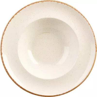 Pjatë pasta Porland Seasons Sand Ø300 mm, porcelan, krem, set 6 copë