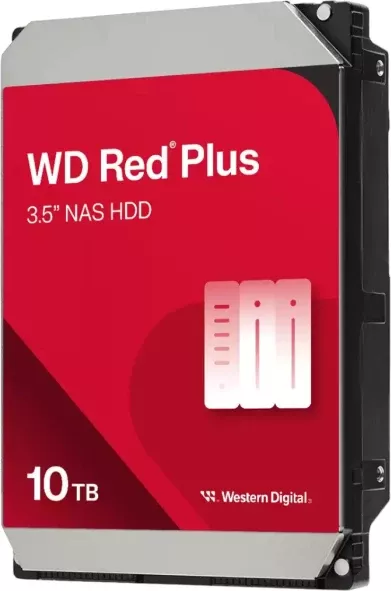 Hard disk intern WD Red Plus WD100EFGX 10TB 3.5\" SATA 6Gb/s 7200rpm 512MB