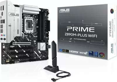 Pllakë amë ASUS PRIME Z890M-PLUS WIFI, Intel, LGA 1851, DDR5, 192 GB