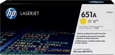 Toner, HP, 651A CE342A, rendiment 16000 faqe, e verdhë