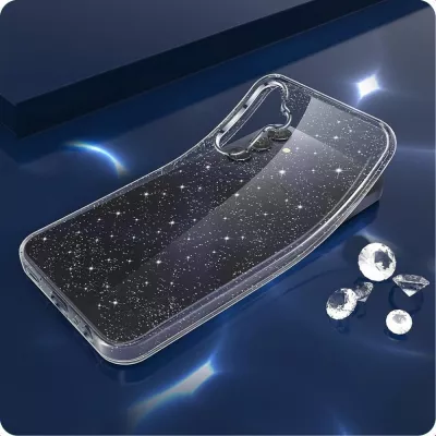 Mbështjellës Tech-Protect FlexAir për Samsung Galaxy A26 5G, Transparent-Glitter