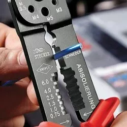 Darë diagonale Knipex 97 21 215 C, metal, dorezë plastike, 230mm, kuqe/kaltër