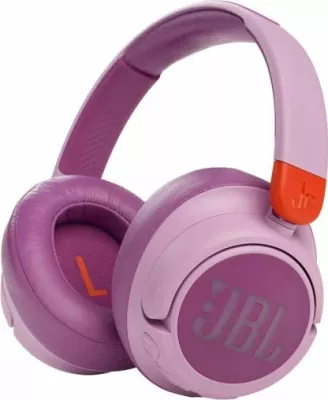 Kufje Bluetooth për fëmijë JBL JR460NC, ANC, limit volumit 85 dB, 20/30 orë bateri, rozë