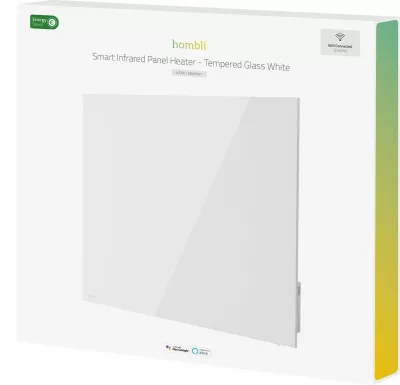 Panel ngrohës Hombli smartes Infrarot Glas 2024 400W, bardhë