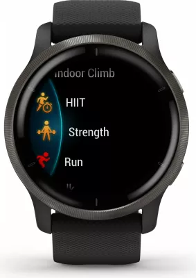 Smartwatch Garmin Venu 2 45mm, ekran AMOLED, rrip silikoni, i zi
