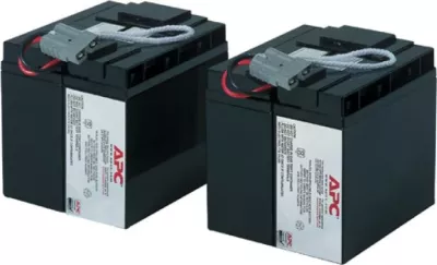 Bateri zëvendësuese UPS, APC, Replacement Battery Cartridge #55 (RBC55), plumb-acid, hot-swap, e montuar me konektorë, e zezë, set