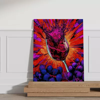 Pikturë dekorative në kanavacë, shumëngjyrëshe, Wallity ASR_CNV25-61, 70x100cm
